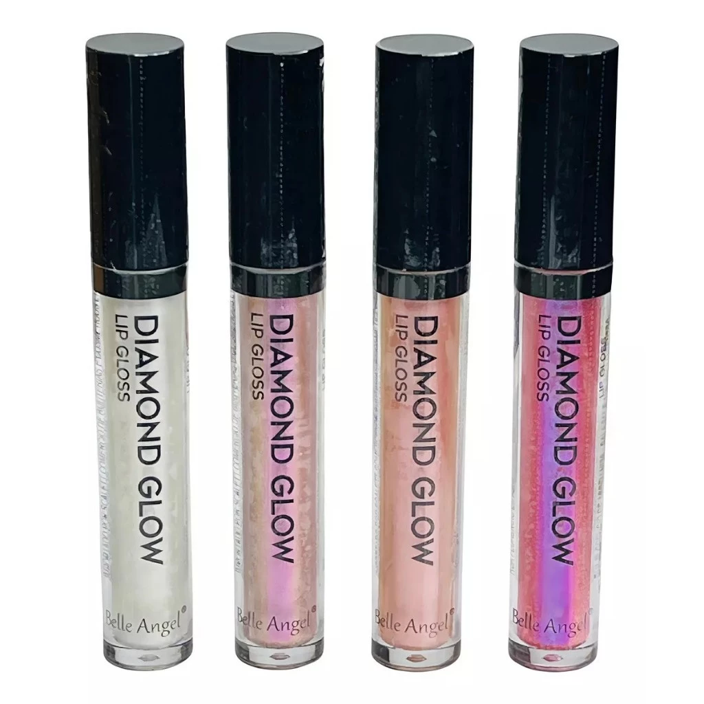 Lip Gloss Diamond Glow Belle Angel – Brilho Intenso com Hidratação