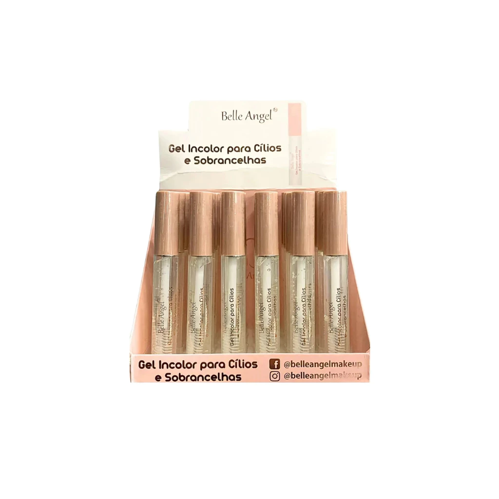 Gel Incolor para Cílios e Sobrancelhas Belle Angel – Fixação Forte e Longa Duração