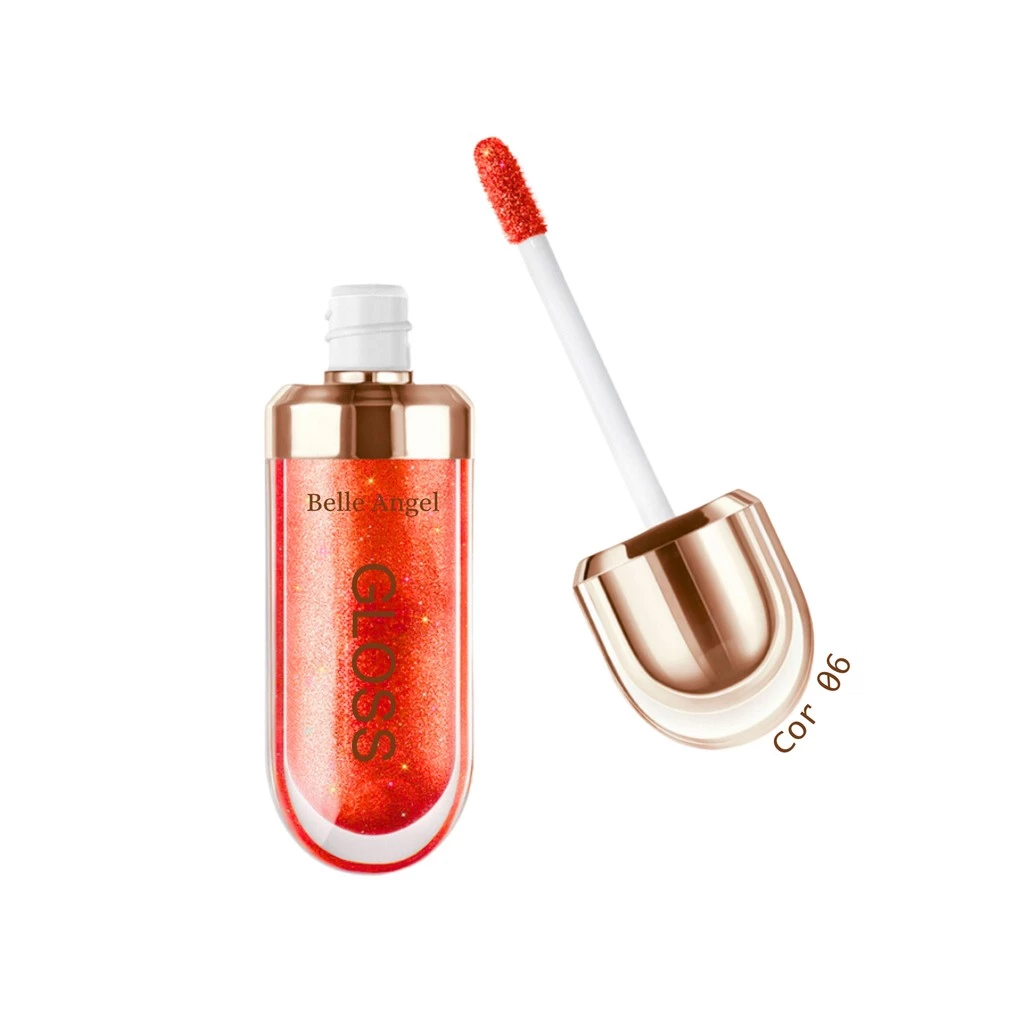 Lip Gloss Labial Belle Angel com Brilho Intenso e Efeito Glow – 6,8ml