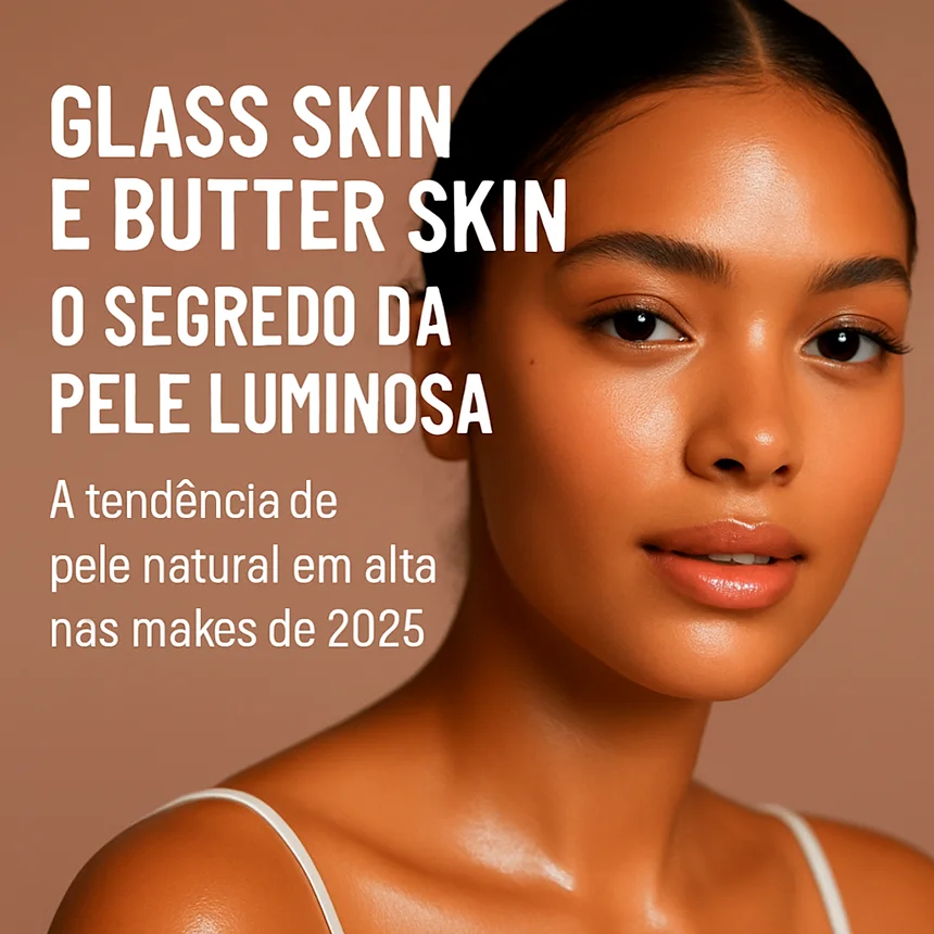 Leia mais sobre o artigo Glass Skin e Butter Skin: os segredos da pele luminosa que virou desejo nas makes de 2025