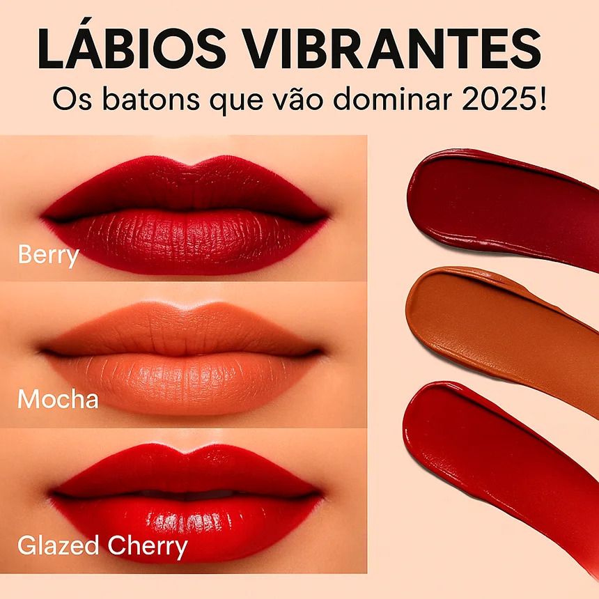Leia mais sobre o artigo Lábios vibrantes: os batons que vão dominar 2025 com atitude e personalidade