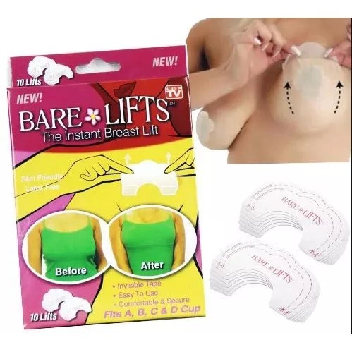 Adesivo Levantador de Seios Bare Lifts – Sutiã Adesivo Transparente e Invisível